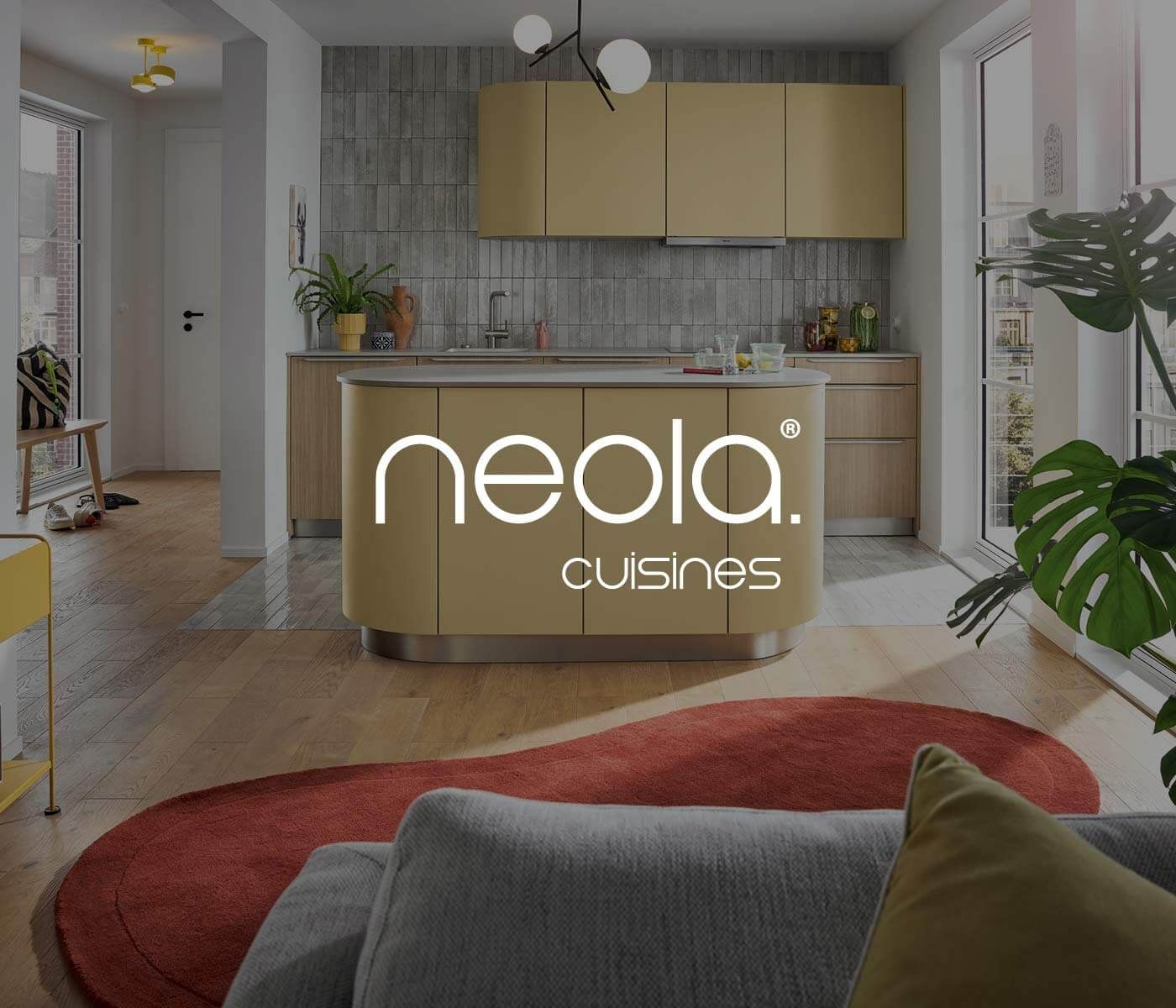 neola cuisines Cuisine avec logo de Neola Cuisines